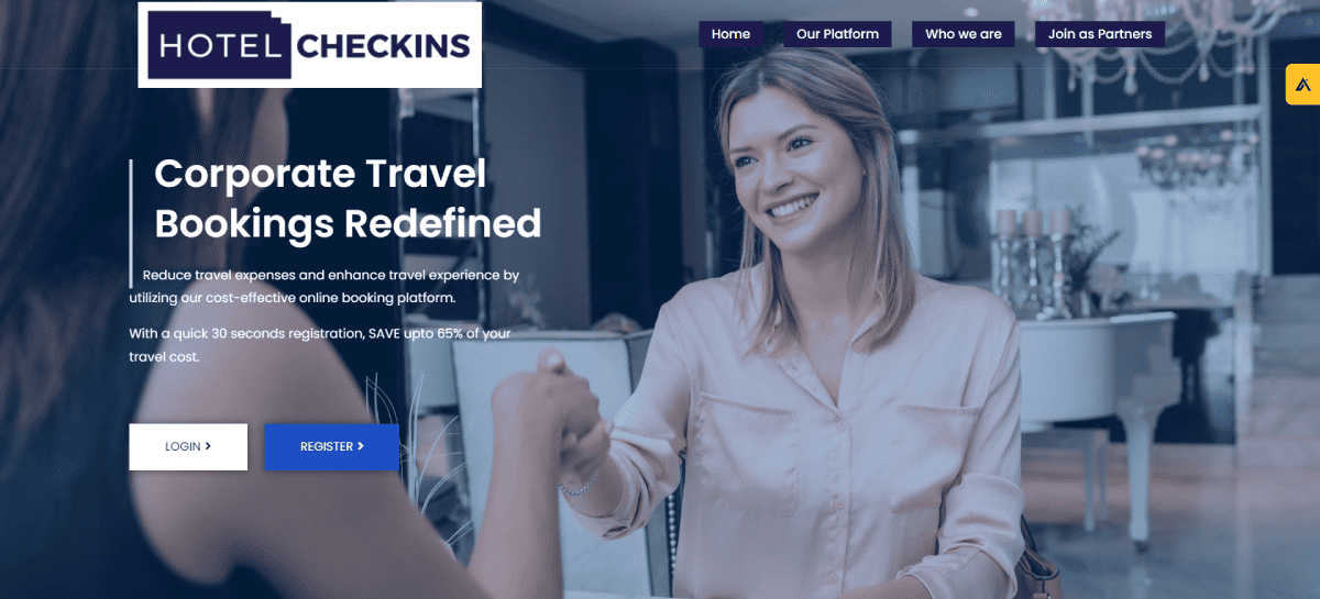 Hotel Check-Ins' website design
