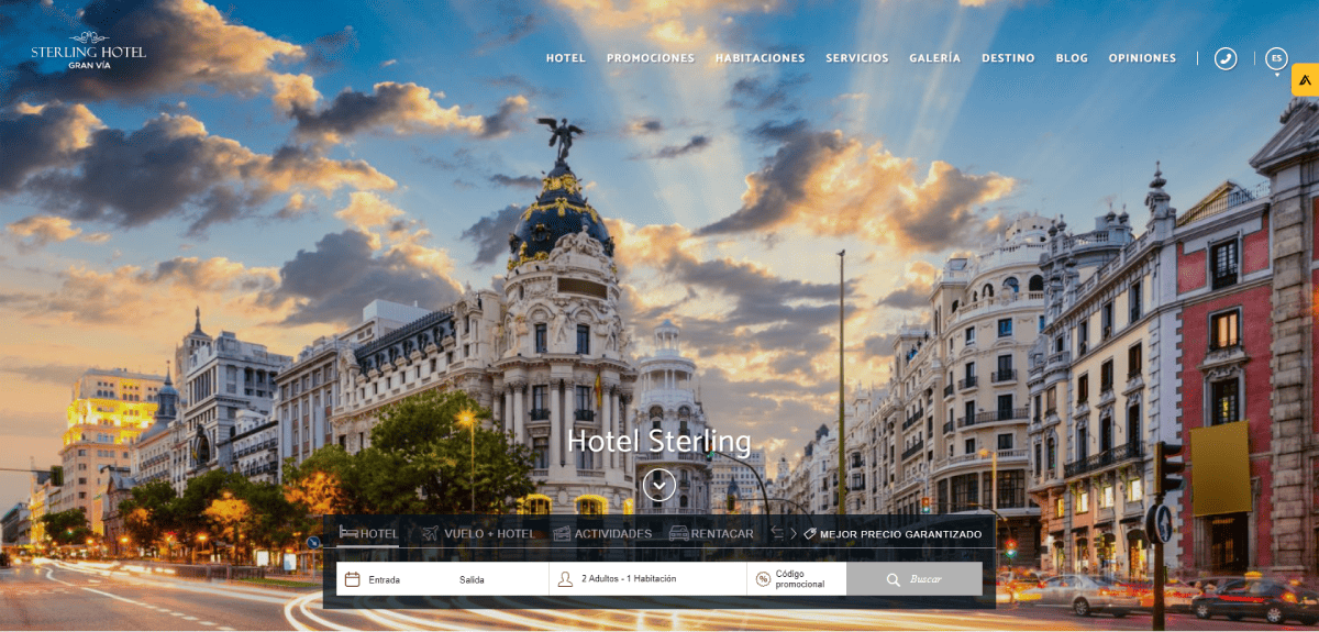 Sterling Madrid's website design